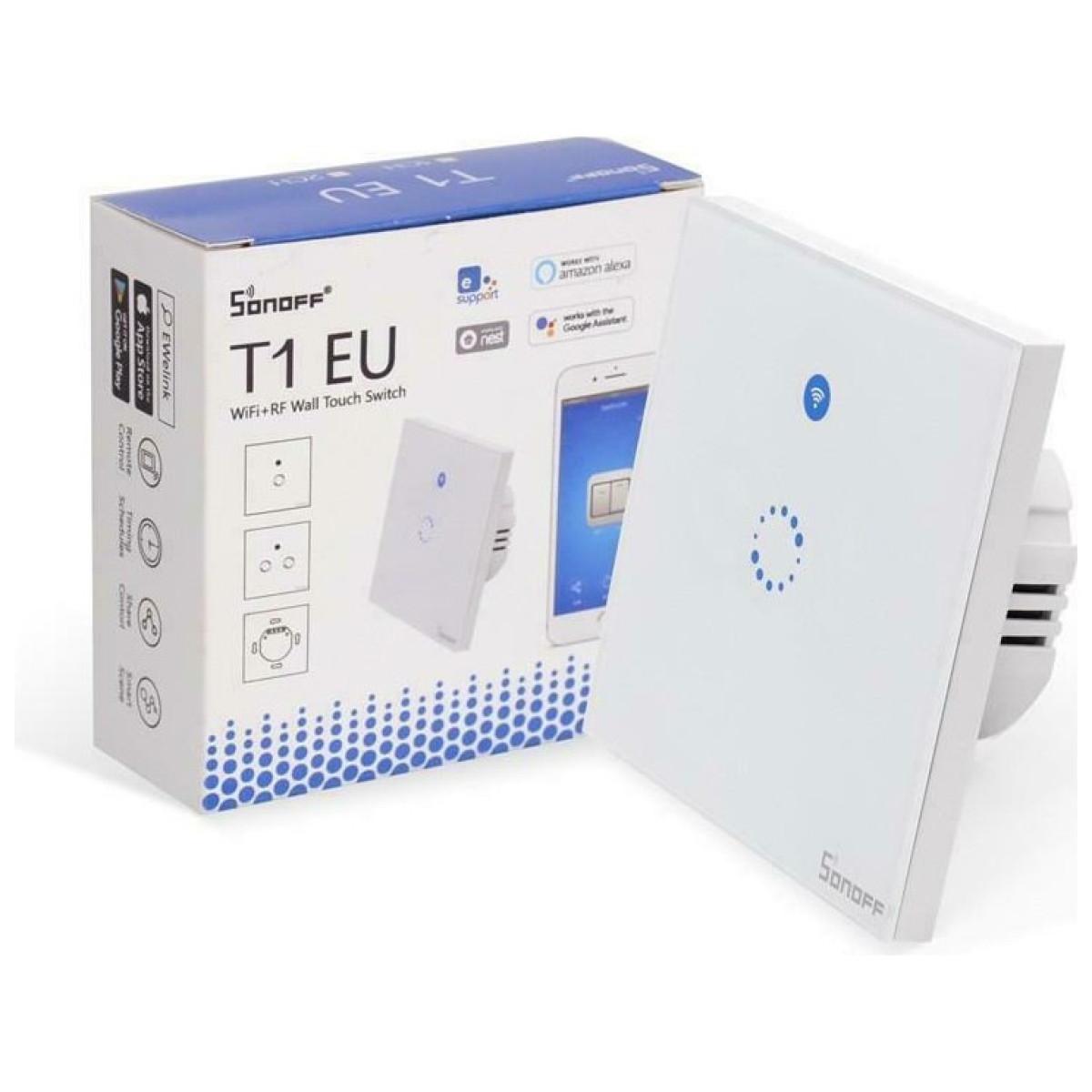 Sonoff Smart Switch WiFi + RF 433 T1 EU TX (1-channel)