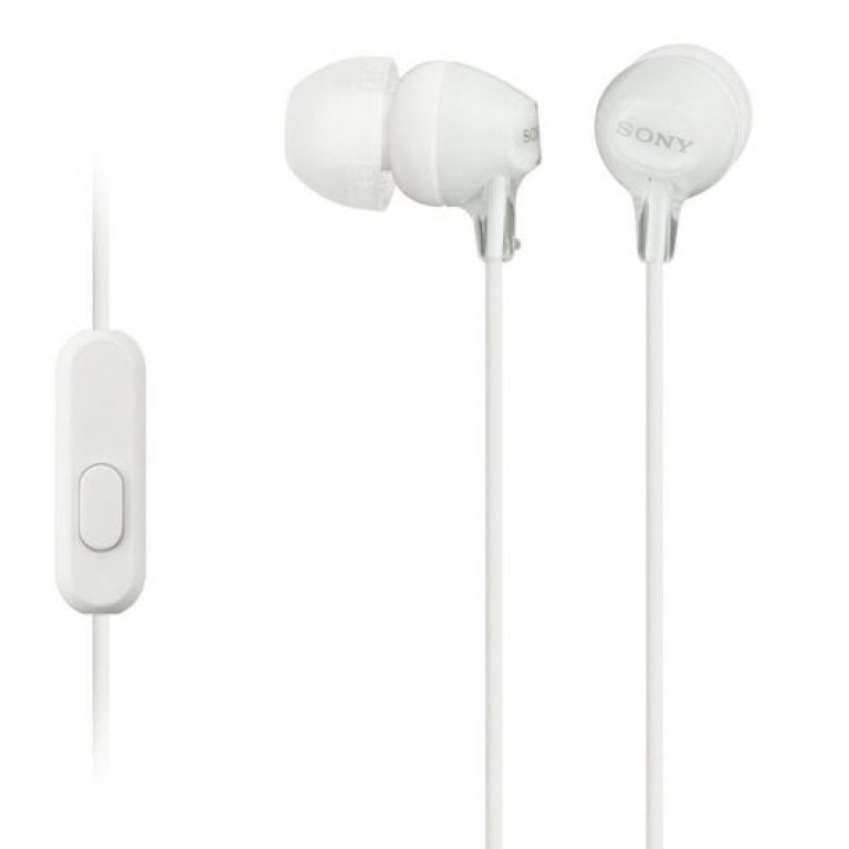 Sony MDR-EX15AP Auriculares com Microfone Brancos