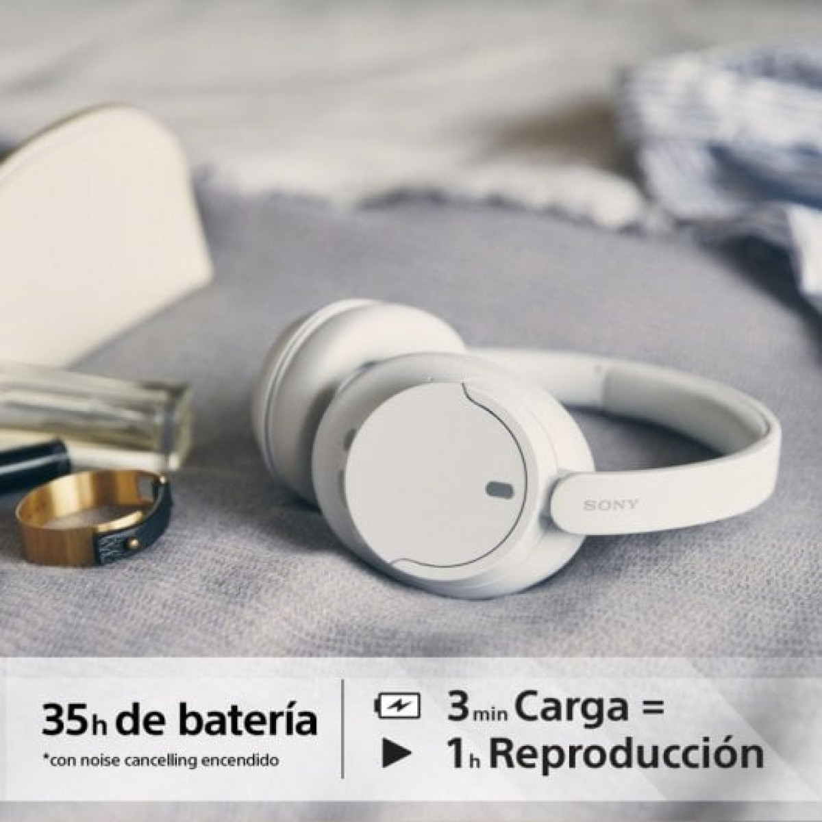 Sony WH-CH720N Auscultadores Bluetooth com Cancelamento de Ruido Brancos