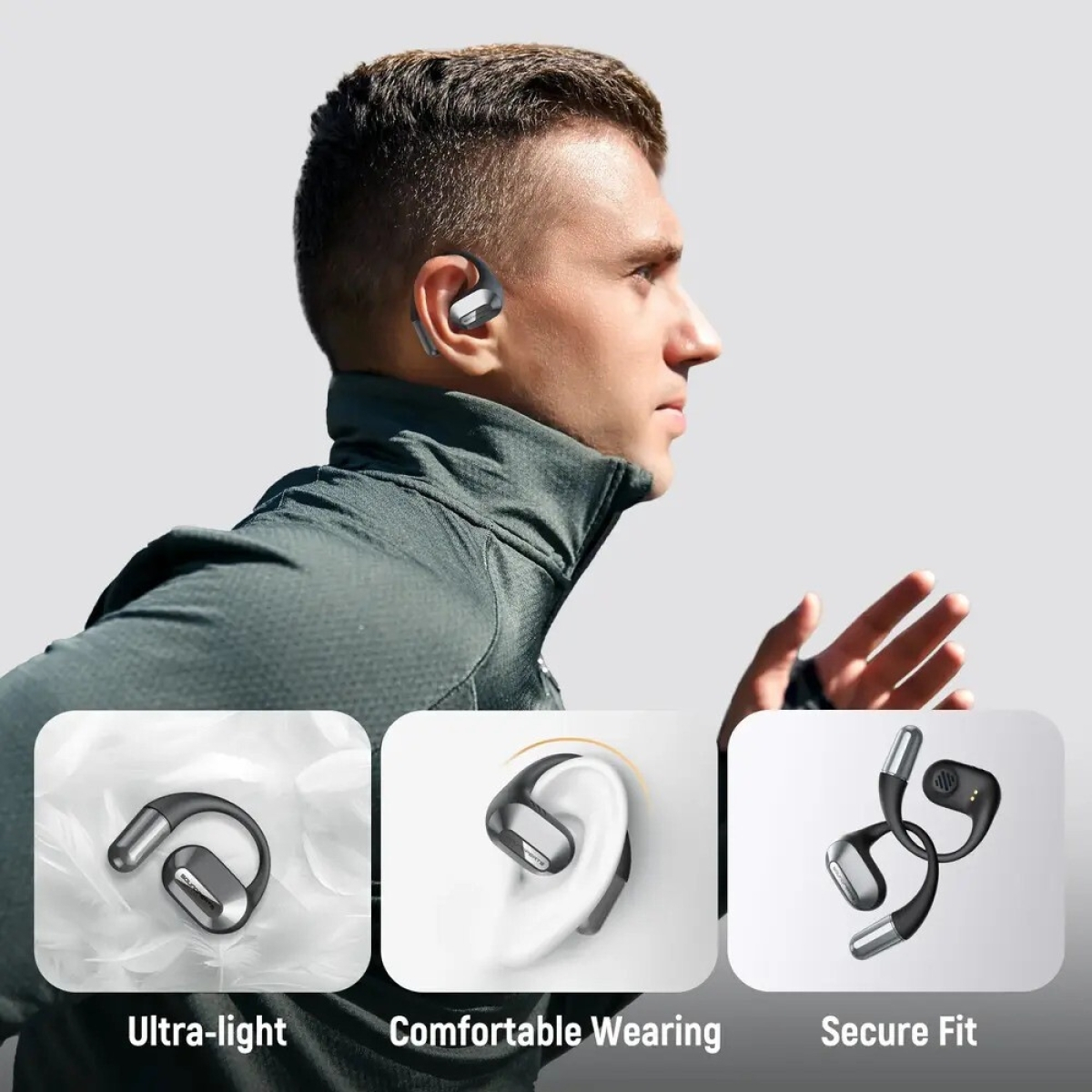 Soundpeats HearFit wireless headphones (black)