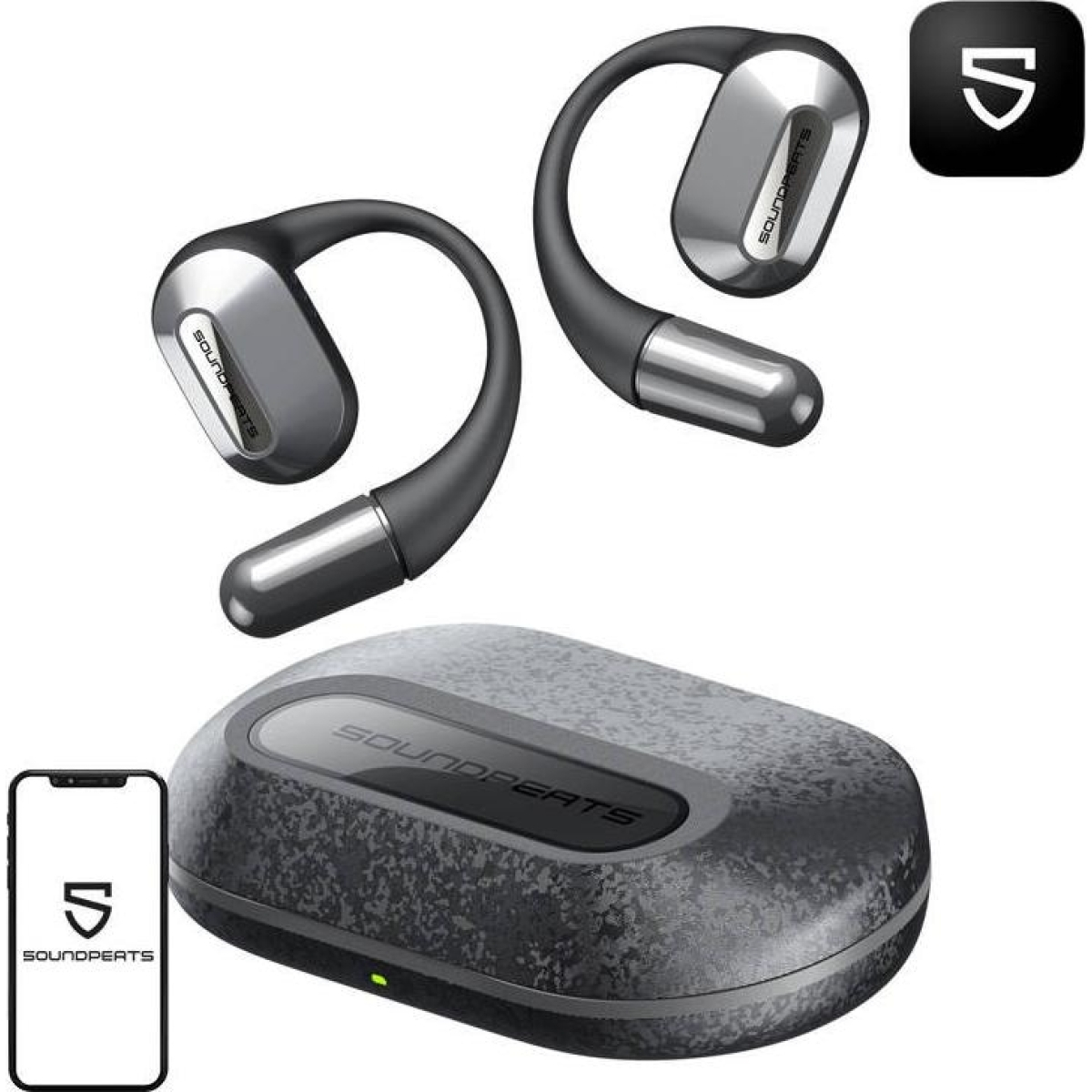 Soundpeats HearFit wireless headphones (black)