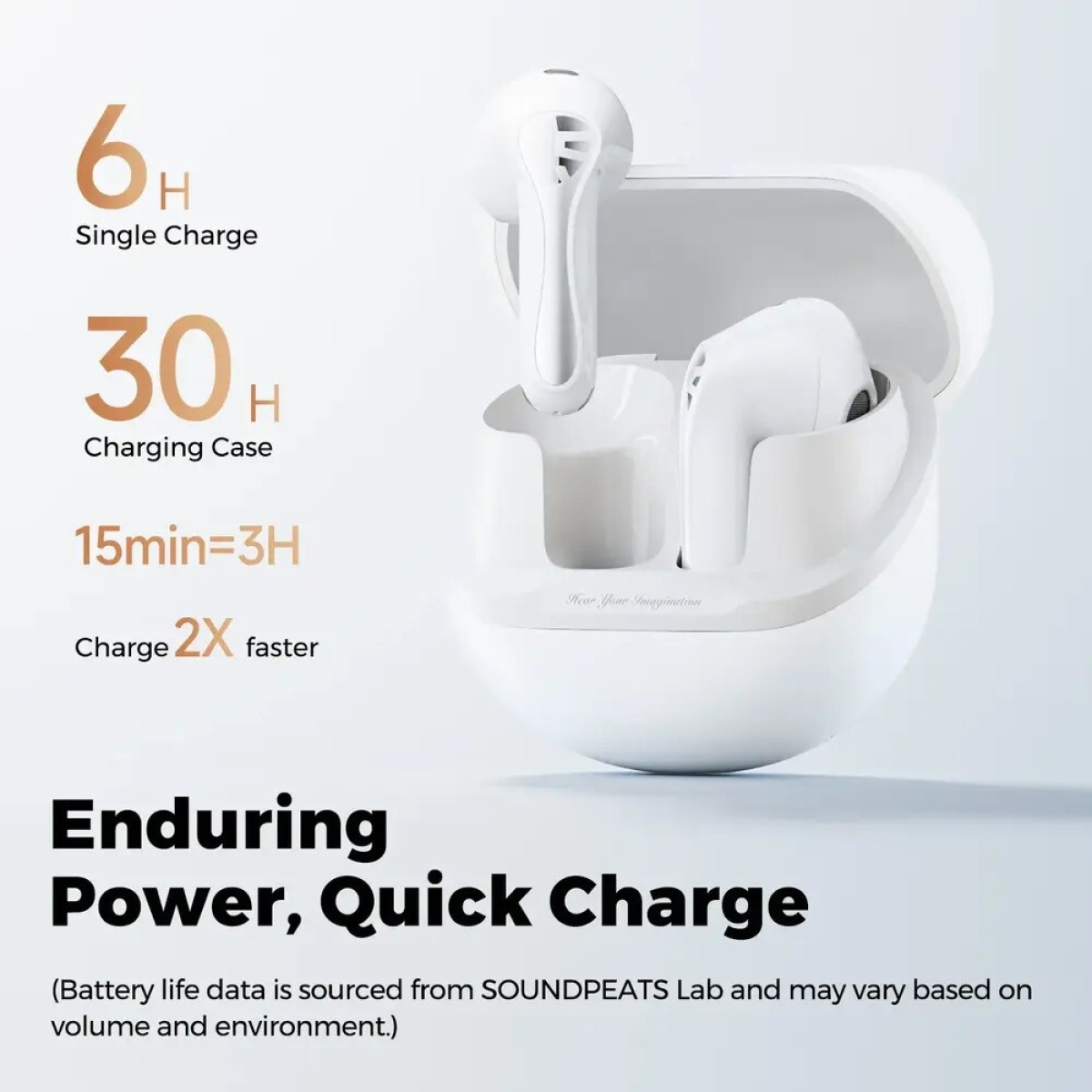 Soundpeats TWS Air 5 headphones (white)