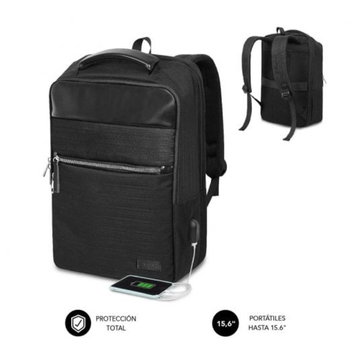 Subblim Business V2 AP Mochila Black Business Backpack para Laptop de até 15,6"