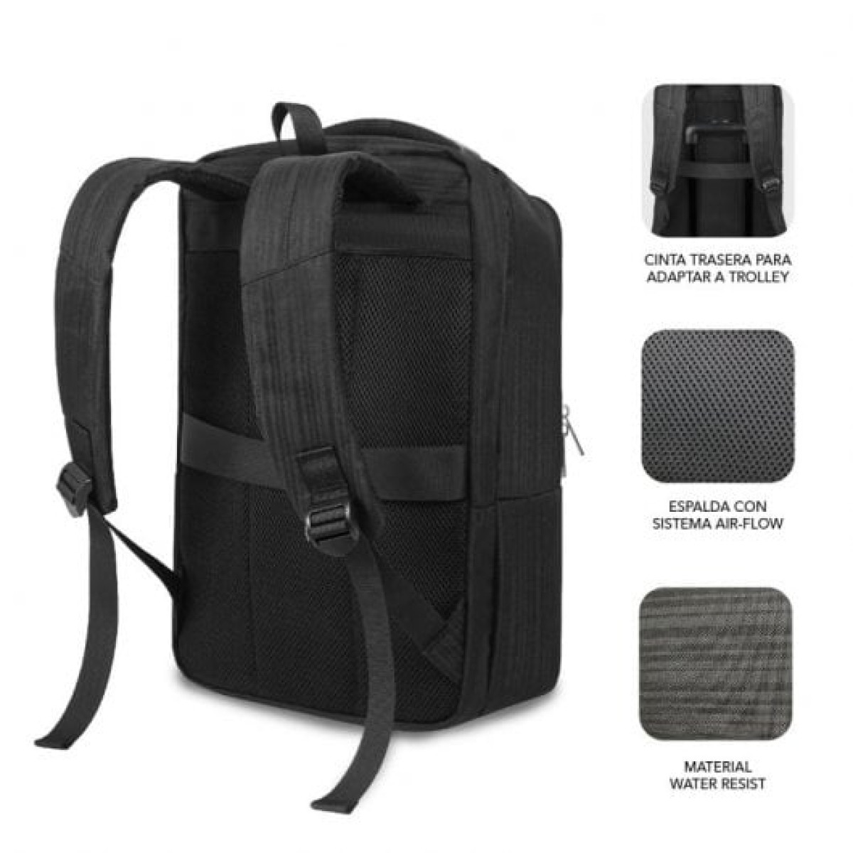 Subblim Business V2 AP Mochila Black Business Backpack para Laptop de até 15,6"
