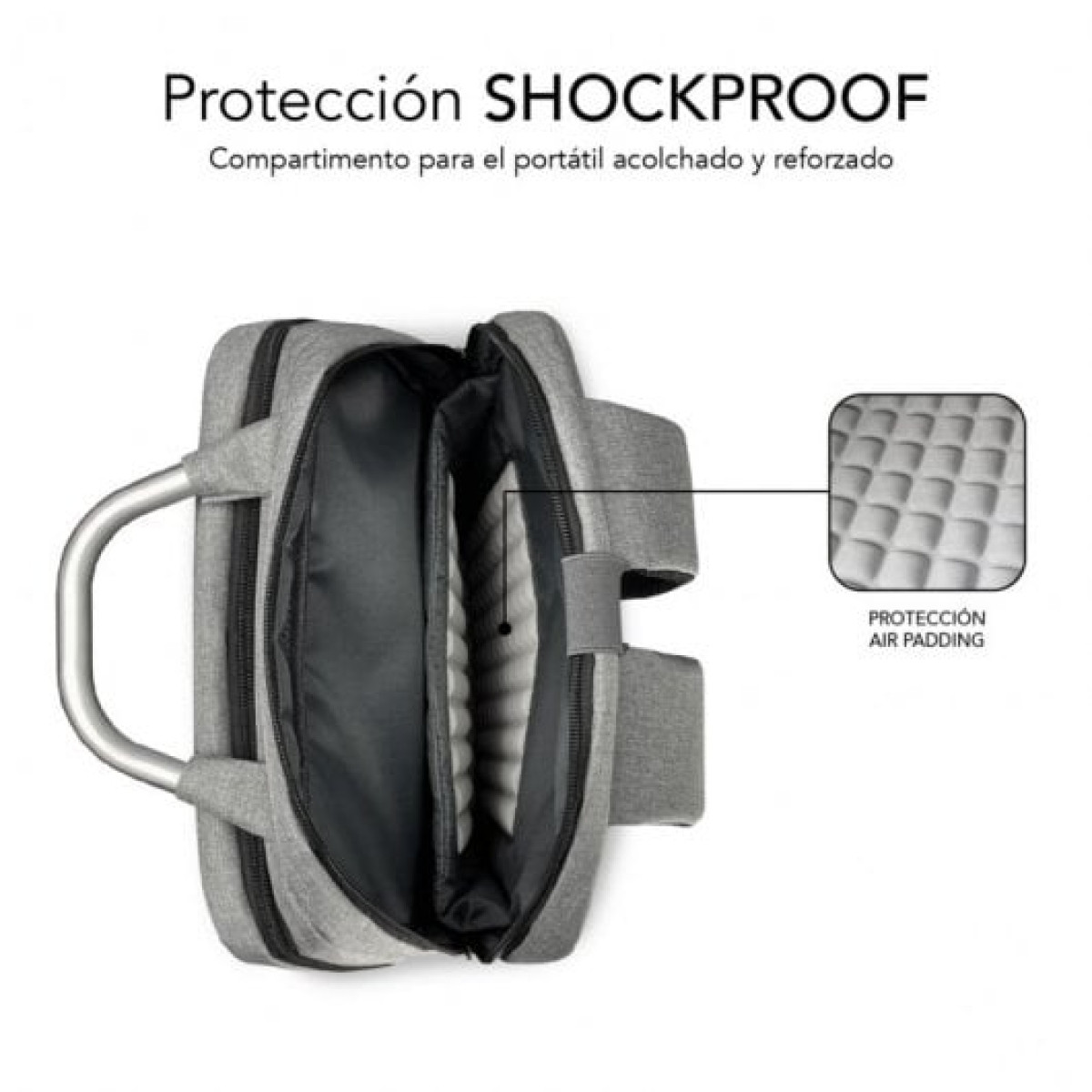 Subblim Elite Airpadding Mochila Gris para Portátil 15.6"