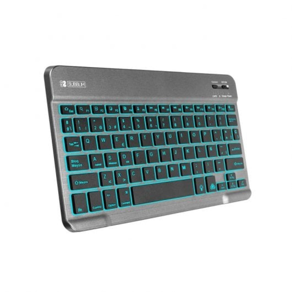 Subblim Smart Backlit Teclado Bluetooth Cinzento