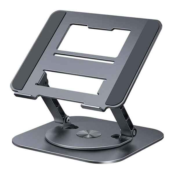 Suporte Giratório LS928 para Tablet e Computador Portátil de Alumínio Cinzento Escuro