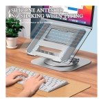 Suporte Giratório LS928 para Tablet e Computador Portátil de Alumínio Cinzento Escuro