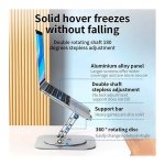 Suporte Giratório LS928 para Tablet e Computador Portátil de Alumínio Cinzento Escuro