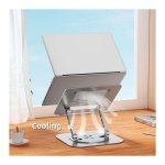 Suporte Giratório LS928 para Tablet e Computador Portátil de Alumínio Cinzento Escuro