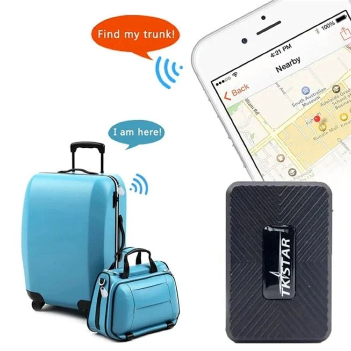 TKSTAR TK913 4G IP65 3.7 V 1.500 mAh Íman Alarmes Sensor Mini – Localizador GPS
