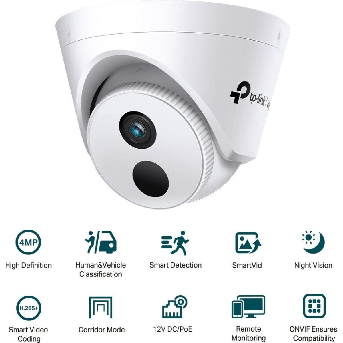 TP-Link Cam Turret Network 4MP VIGI C440I(2.8mm)