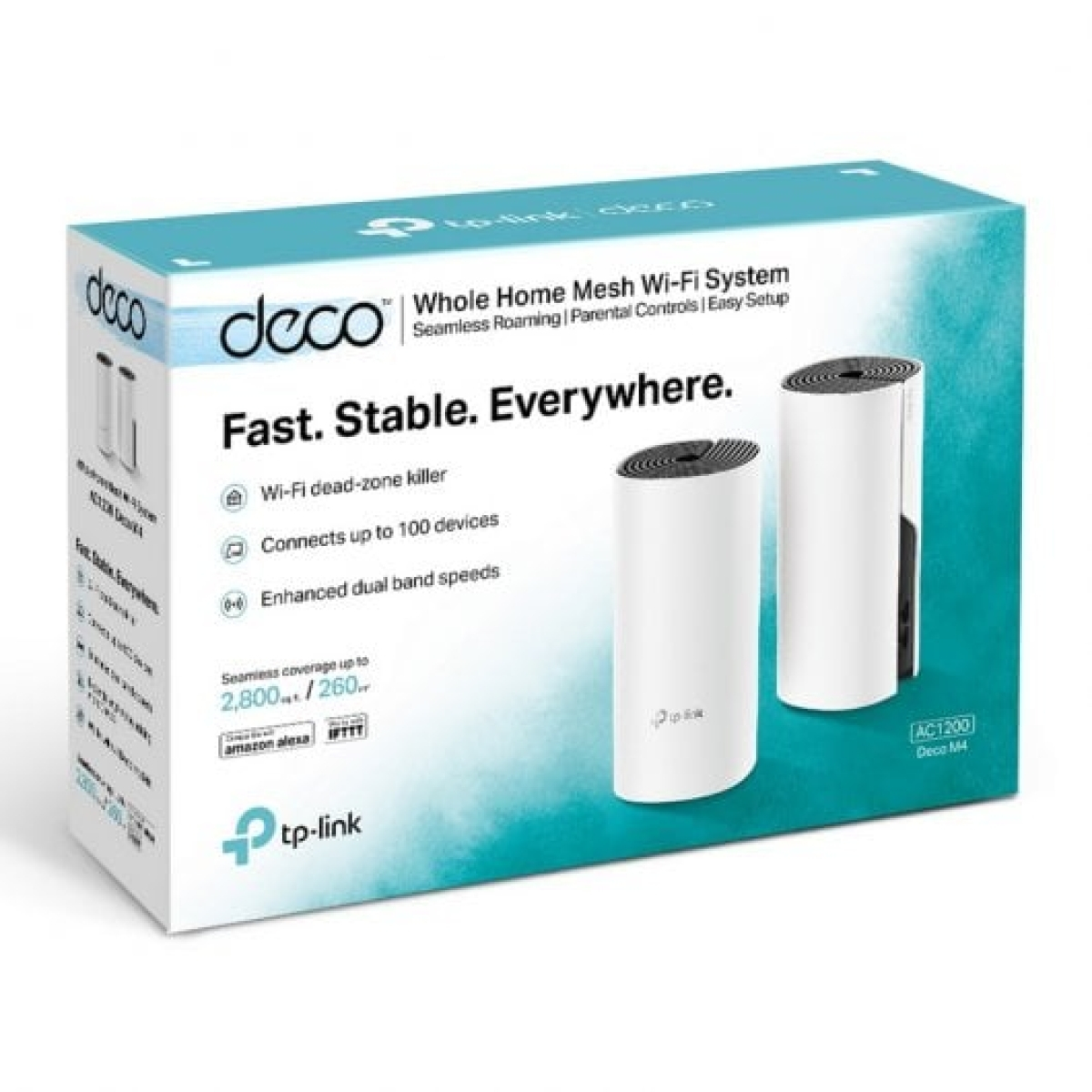 TP-Link Deco M4 Sistema WiFi Mesh AC1200 Dual Band Gigabit Pack 2 Unidades