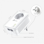 TP-Link PA7027P Kit de Início Powerline AV1000 com 2 Portas Gigabit