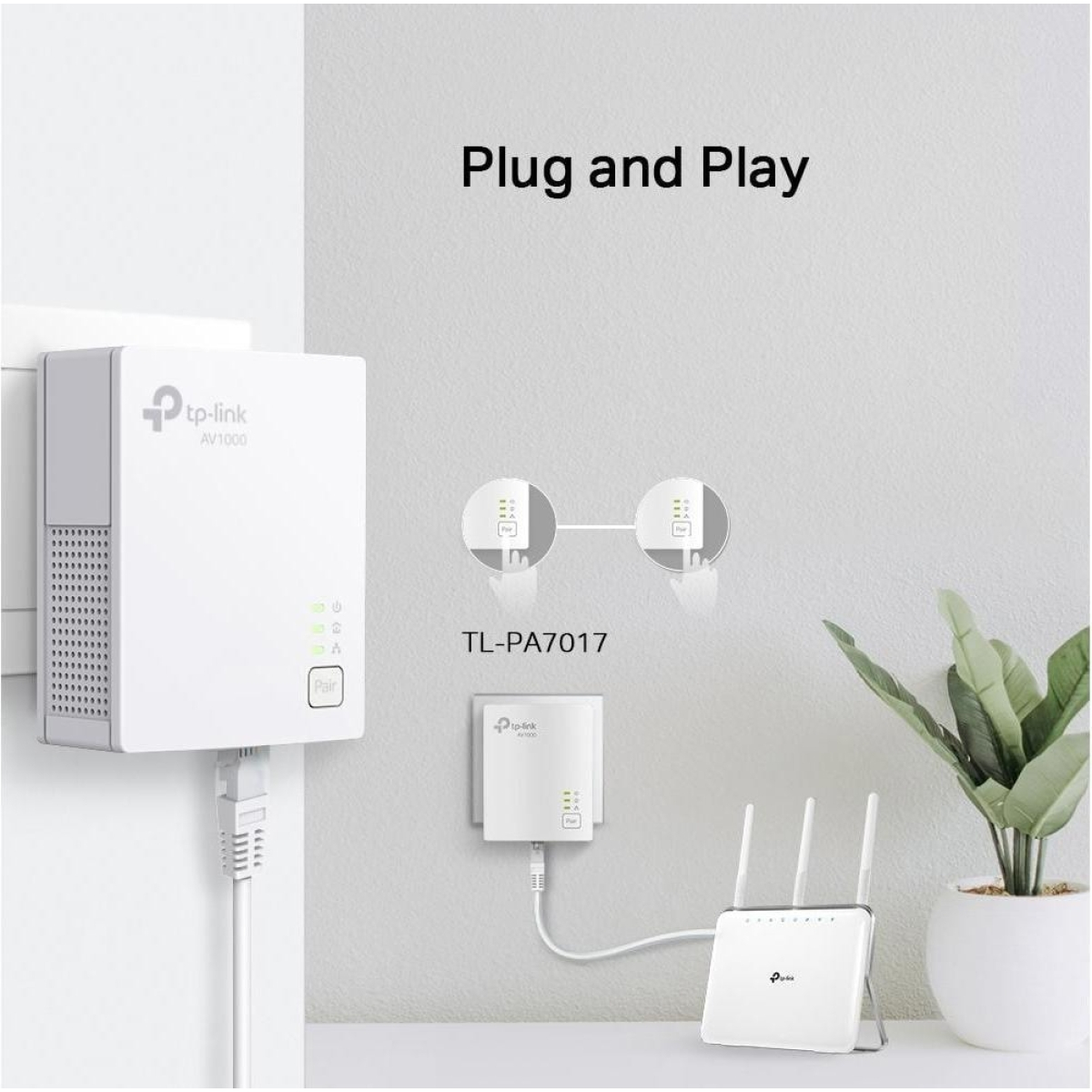 TP-Link TL-PA7017 KIT Gigabit Powerline Adapter
