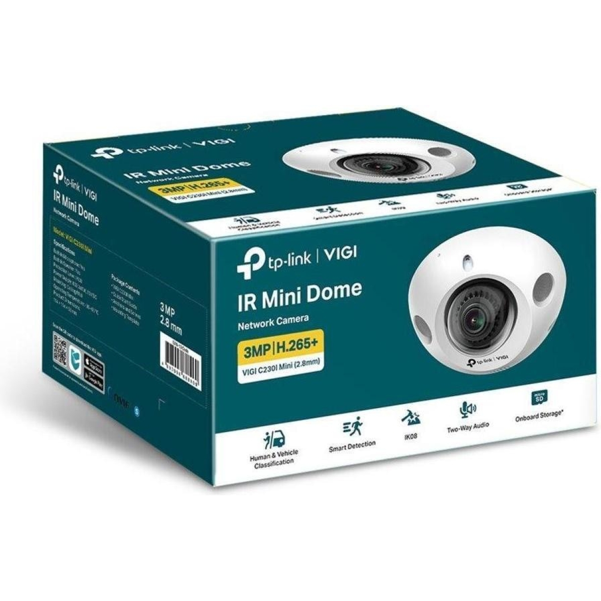 TP-Link VIGI C230I MINI(2.8MM) - Mini dome camera, 3MP, 2.8mm