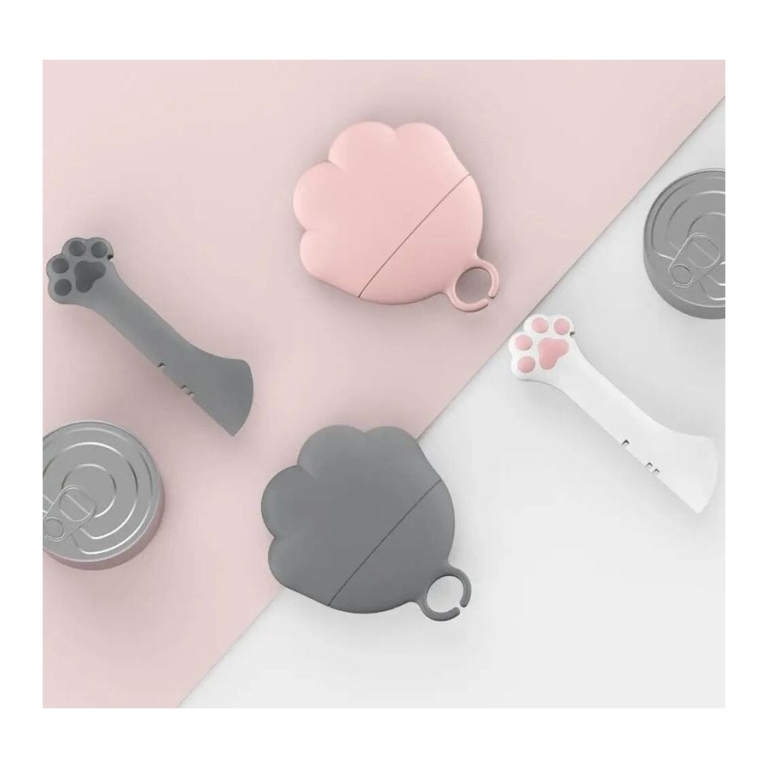 Tampa de silicone para latas Lovely Paw Rosa