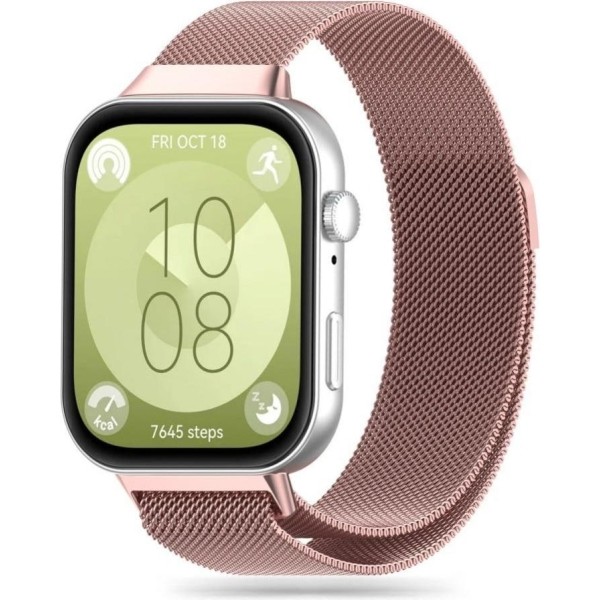 Tech-Protect MilaneseBand strap for Huawei Watch Fit 3 - pink