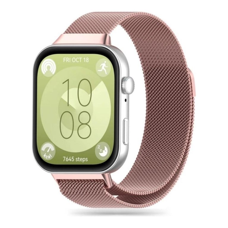 Tech-Protect MilaneseBand strap for Huawei Watch Fit 3 - pink