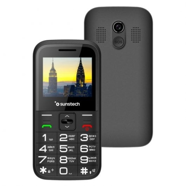 Telemóvel Básico Sunstech CEL4 Telefone para os Idosos Preto