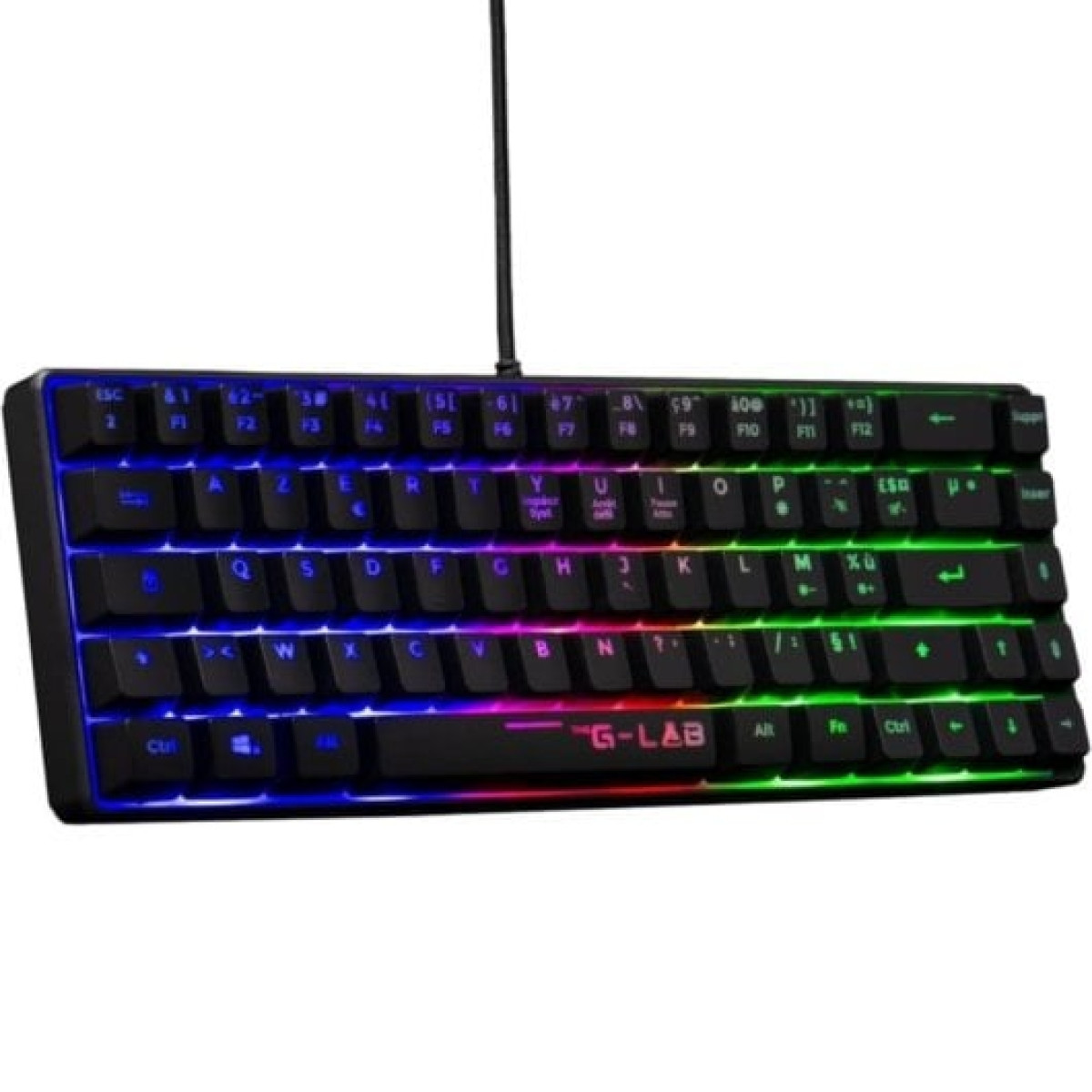 The G-lab Keyz Hydrogen Teclado Semi Mecânico Multicolorido PC/PS4/PS5/2024