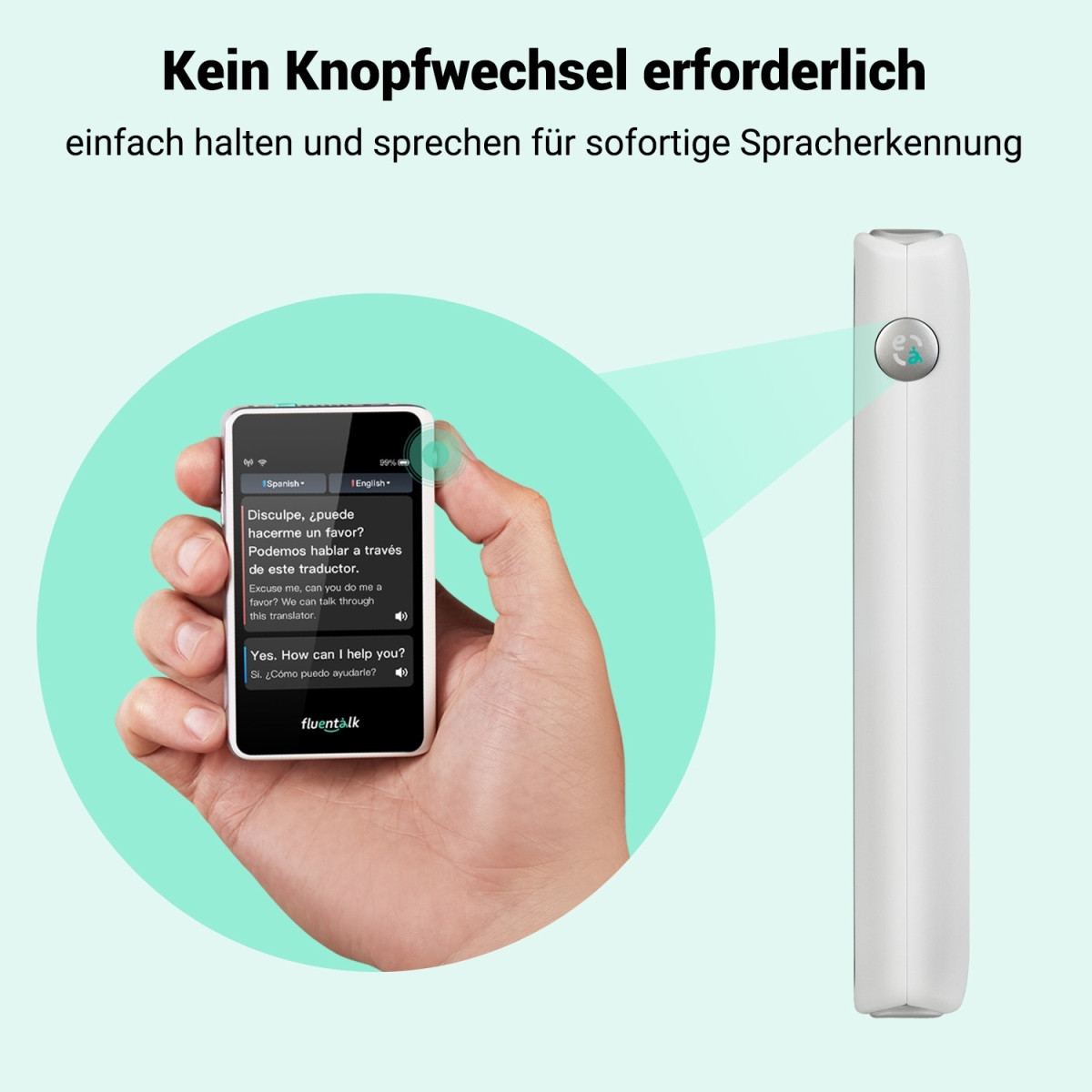 Timekettle Fluentalk T1 Mini Handheld Translator
