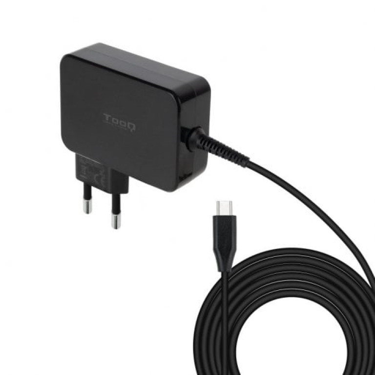 TooQ TQLC-USBCGAN90PD Carregador de portátil GAN USB-C PD3.0 90W Preto