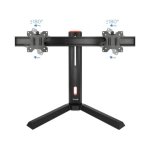 Tooq DB1402TN-B Suporte Gaming de Mesa para 2 Telas 17"-27" VESA 100x100 Máx 7Kg