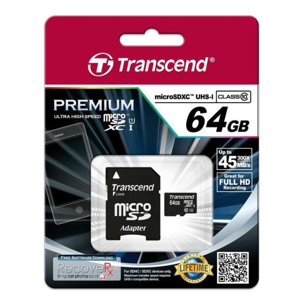 Transcend microSDXC Premium 400x UHS-I