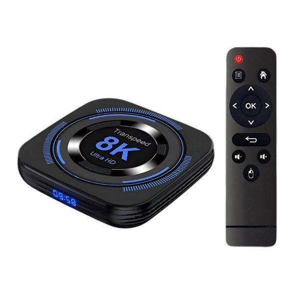 Transspeed 8K H618 2GB/16GB Dual Wifi Android 12 Preto - Android TV
