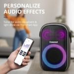 Tronsmart Halo 100 Altifalante Sem Fios Portátil de Festa e Karaoke Preto