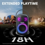 Tronsmart Halo 100 Altifalante Sem Fios Portátil de Festa e Karaoke Preto