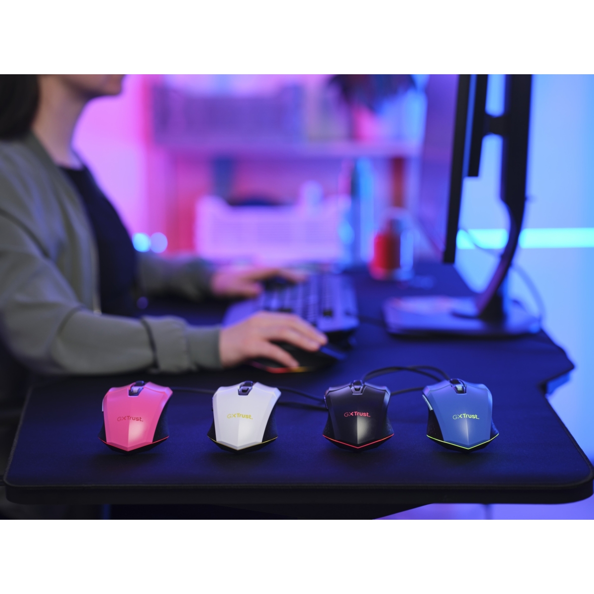 Trust Gxt109p Felox Gaming Mouse Pink