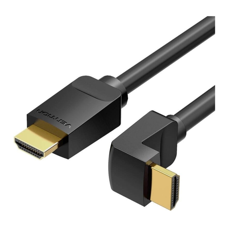 Vention AARBI 90° 3m Preto - Cabo HDMI 2.0
