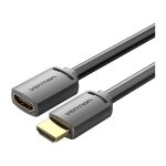 Vention AHCBD HDMI Macho - HDMI Fêmea 0,5m Preto - Cabo HDMI