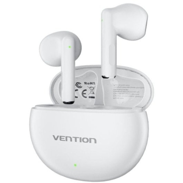 Vention ELF 06 NBKW0 Auriculares Bluetooth com Estojo de Carga e Autonomia até 6h Brancos