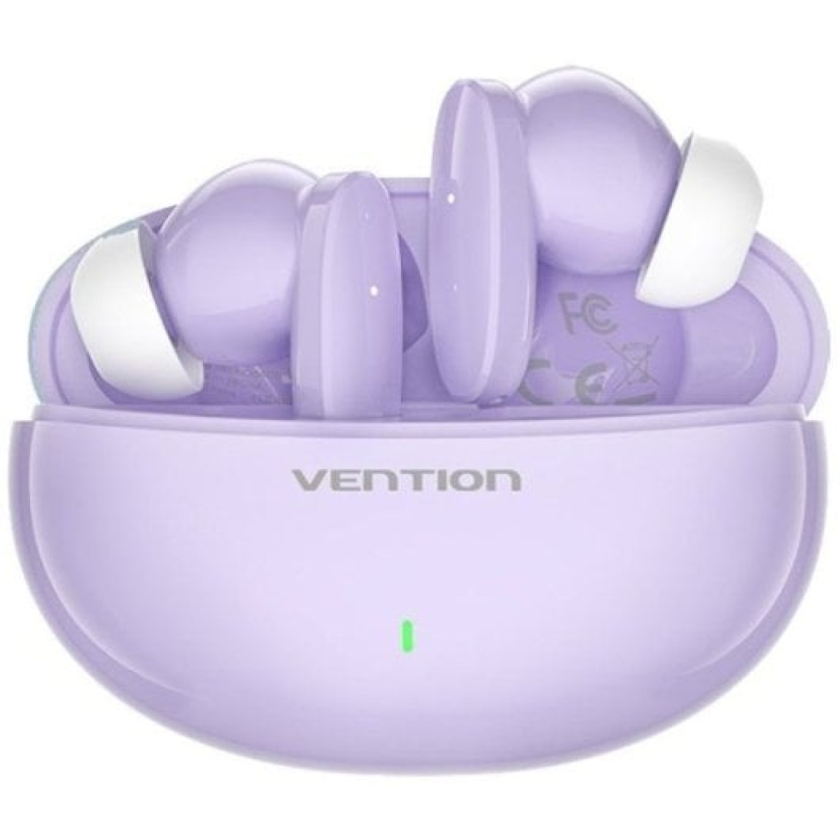 Vention NBFV0 Auriculares Sem Fios Bluetooth com Estojo de Carga e Autonomia Até 7h Violetas
