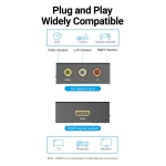 Vention RCA to HDMI Converter Black Metal Type