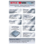 Wanbo TT Projetor Portátil 4K FullHD HDR10 650 Lúmenes Preto
