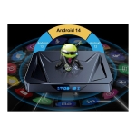 X96Q Pro Plus H728 4GB/64GB Dual Wifi Android 14 Preto - Android TV