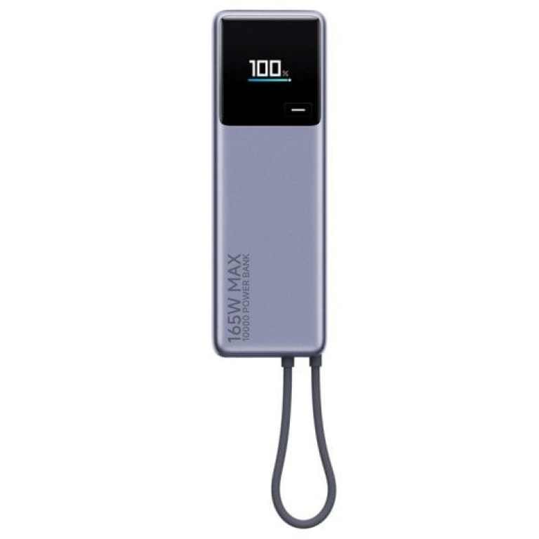 Xiaomi 165W Power Bank 10000mAh com Cabo Integrado Cinzento