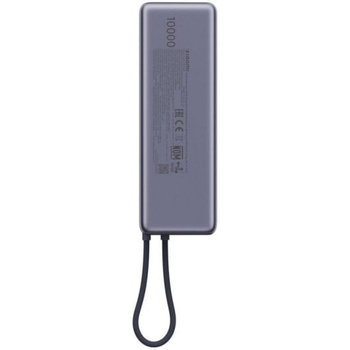 Xiaomi 165W Power Bank 10000mAh com Cabo Integrado Cinzento