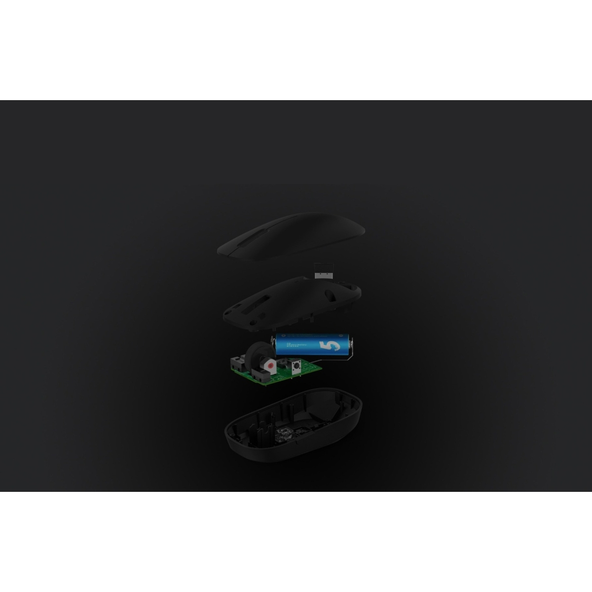 Xiaomi Mi Dual Mode Wireless Mouse Silent Edition Black BAL
