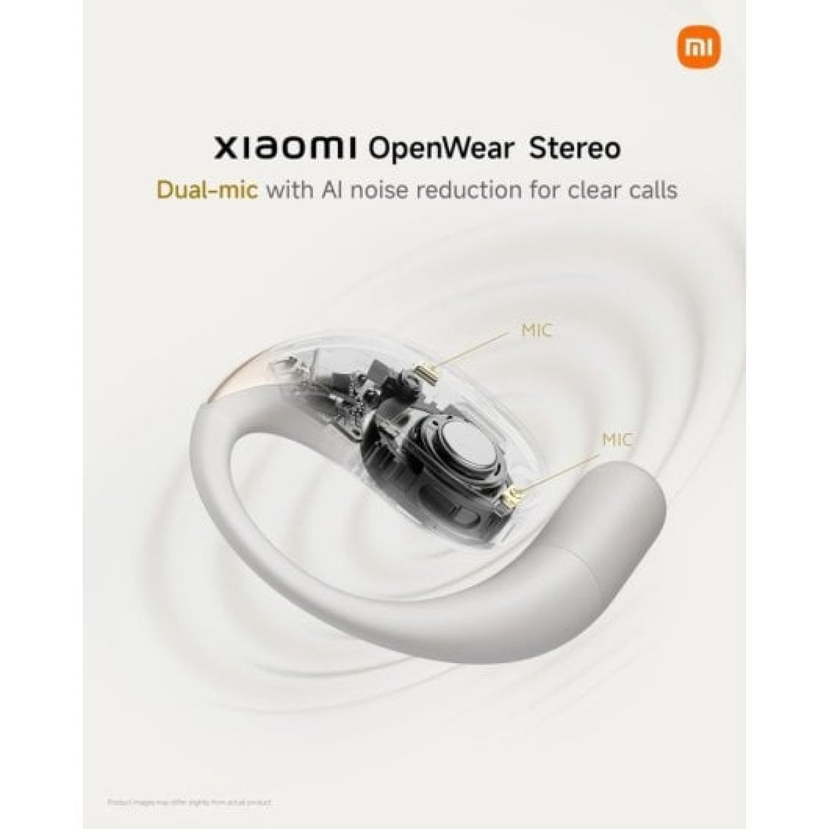 Xiaomi OpenWear Stereo Auriculares Sem Fios Bluetooth com Cancelamento de Ruído Cinzento Cósmico