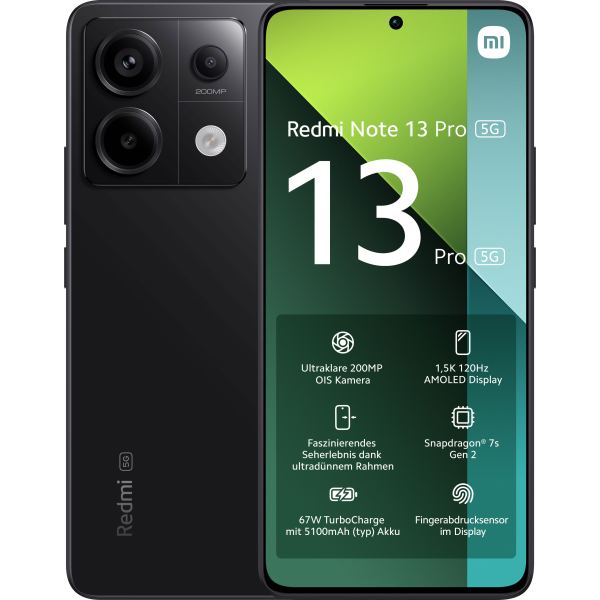 Xiaomi Redmi Note 13 Pro 5G 12GB/512GB Preto