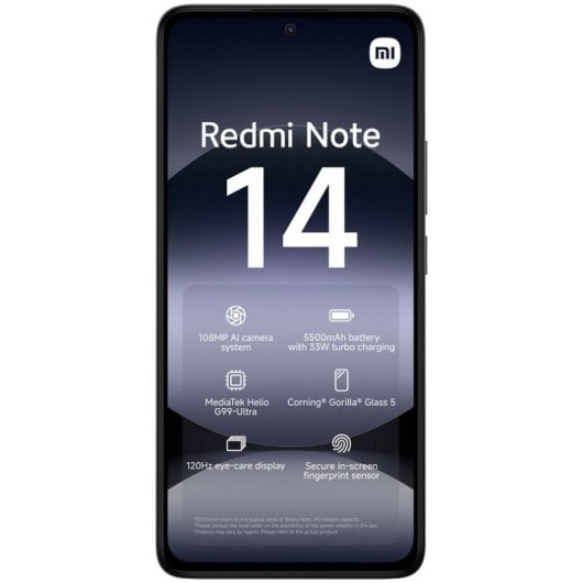 Xiaomi Redmi Note 14 4G 6/128GB Negro Medianoche Libre
