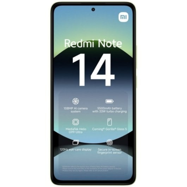 Xiaomi Redmi Note 14 4G 8/256GB Verde Lima Libre