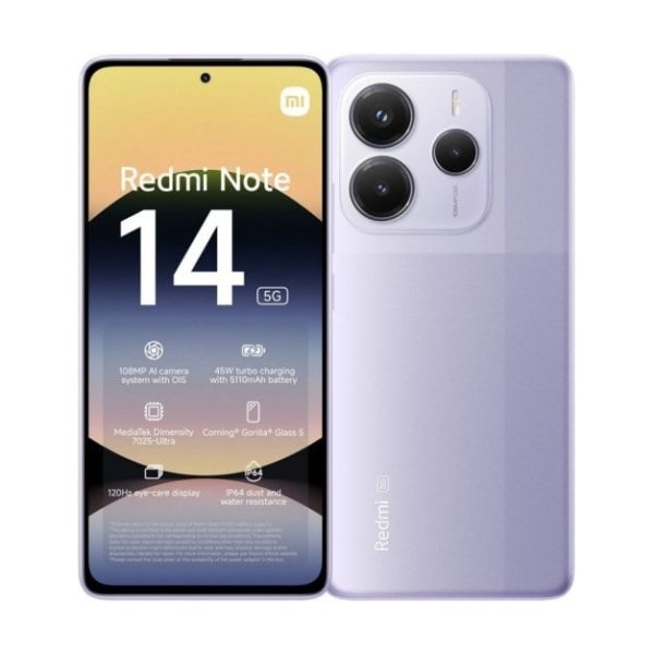 Xiaomi Redmi Note 14 5G 8/256GB Violeta Lavanda Libre