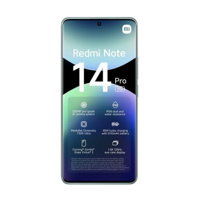 Xiaomi Redmi Note 14 Pro 5G 8/256GB Verde Coral Libre
