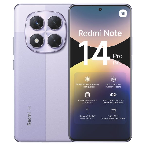 Xiaomi Redmi Note 14 Pro 5G 8GB/256GB Lavanda